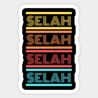 Selah | Christian Typography Sticker